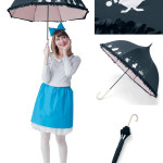 不思議の国のアリスの日傘で可愛くUVカット！フリル付きのゴスロリ風アンブレラ